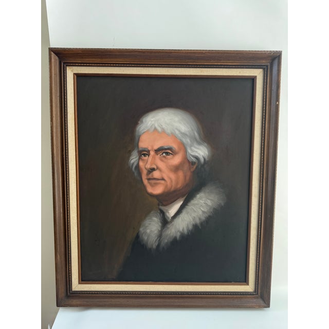 English Thomas Jefferson Portrait Painting For Sale - Image 3 of 3