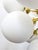 Fabio Ltd 21st Century Ventiquattro Natural Brass Matte White Murano Sputnik Chandelier by Fabio LTD For Sale - Image 4 of 7