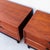 1960s Restored American of Martinsville Walnut & Brass Two Drawer Commodes / Nightstands For Sale - Image 9 of 15
