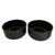 1970s Neo Art Deco 26-piece serve ware set featuring black bowls & coffee mugs by Waechtersbach, made in Spain. Marked:...