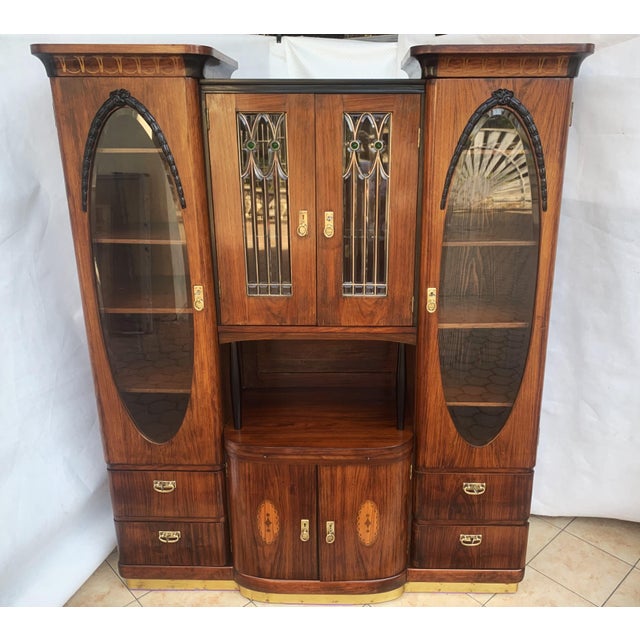 Art Nouveau Style Inlaid Buffet, 1890s For Sale - Image 18 of 18