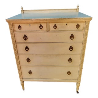 Find Antique Dresser With Ornate Lilly of the Valley Door Knobs For Sale