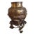 Vintage Early 20th Century Detailed Japanese Bronze Vase on Stand For Sale