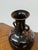 Antique Replica Chinese Dark Glaze Twin-Handle Floral Pottery Vase For Sale - Image 4 of 12