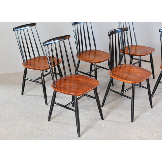 Alvar Aalto Dining Chairs by Ilmari Tapiovaara, 1960s, Set of 6 For Sale - Image 4 of 12