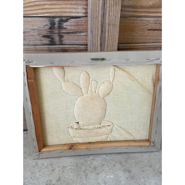 Mid-20th Century Ed Tillary Cactus Textile Wall Hanging For Sale - Image 9 of 10