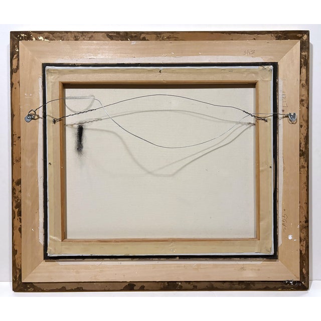 Contemporary Contemporary 1970s Impressionist Still Life Painting Flower Vase & Fruit Bowl For Sale - Image 3 of 5