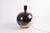 1970s Danish Modern Ball Shaped Ceramic Table Lamp with Circle Decor by Heerwagen, 1970s For Sale - Image 5 of 12