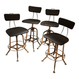 Restoration Hardware Toledo Bar Stool- Set of 4 For Sale
