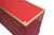 Campaign 1970's Campaign Style Red and Brass Storage Cabinet by Directional For Sale - Image 3 of 8