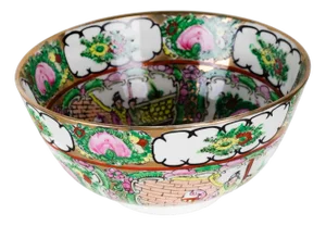 20th Century Chinese Porcelain Rice Bowl, Macao