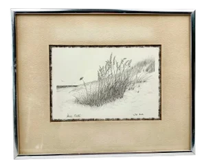 Vintage Coastal Jo Ka Framed Print