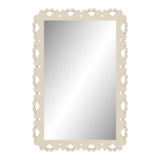Fleur Home Garden District Satsuma Rectangle Mirror in Delaware Putty, 30x40 For Sale