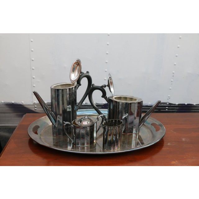 Silver Smith Tea Set For Sale In Los Angeles - Image 6 of 9