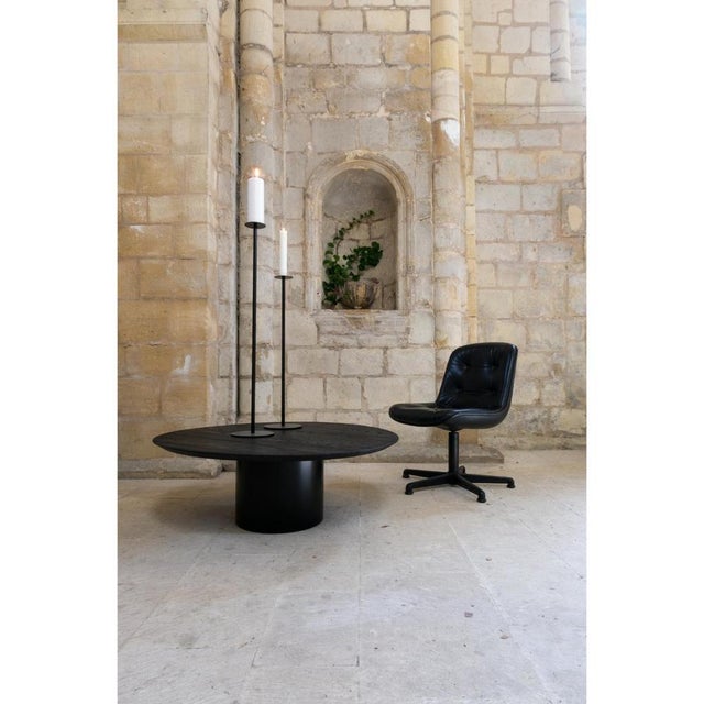 Primitive Gipsy 80 Low Basse Wood Top Table by Laurence Du Tilly For Sale - Image 10 of 15