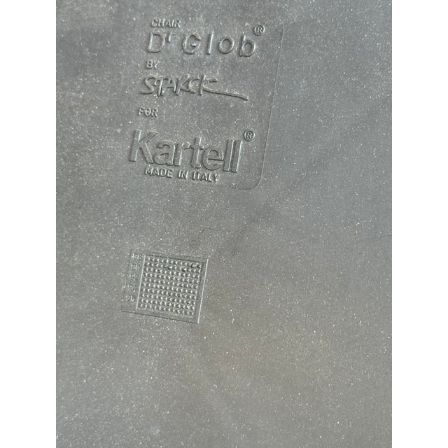 Pair of Kartell Dr. Glob Dining Chairs by Philippe Starck – Made in Italy (1988/89) For Sale In New York - Image 6 of 8