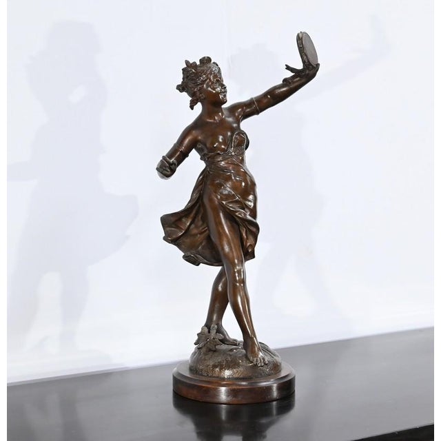 Regula subject with brown patina signed Eutrope Bouret (1833-1906). Bouret was a French sculptor known for his many works,...