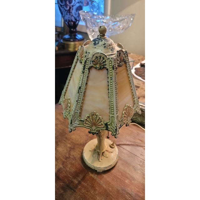 1920s Antique Art Deco Boudoir Small Lamp For Sale In Philadelphia - Image 6 of 6