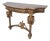 Antique French Giltwood Console Table with Marble, 1860 For Sale