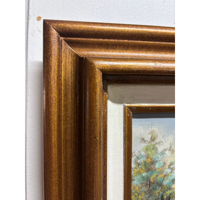 Signed Cooper Rustic Barn Landscape Oil Painting in Wood Frame For Sale - Image 11 of 12