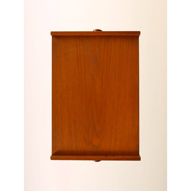 Scandinavian Teak Bedside Table, 1960s For Sale - Image 11 of 12