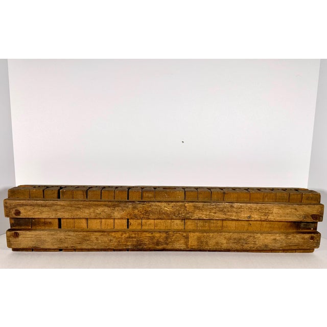 Brown Antique Wooden Cigar Mold, S. Maier No. 385, Primitive Display For Sale - Image 8 of 10