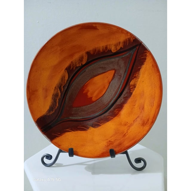 1960s Poole Pottery Plate For Sale - Image 5 of 11