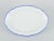 Meissen, Germany. Oval serving dish. White porcelain with blue rim. Early 20th century. Marked. Third factory quality. In...