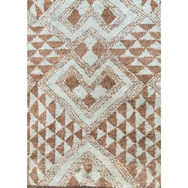 Textile 1990s Handwoven Moroccan Tribal Area Rug 3x5 For Sale - Image 7 of 8