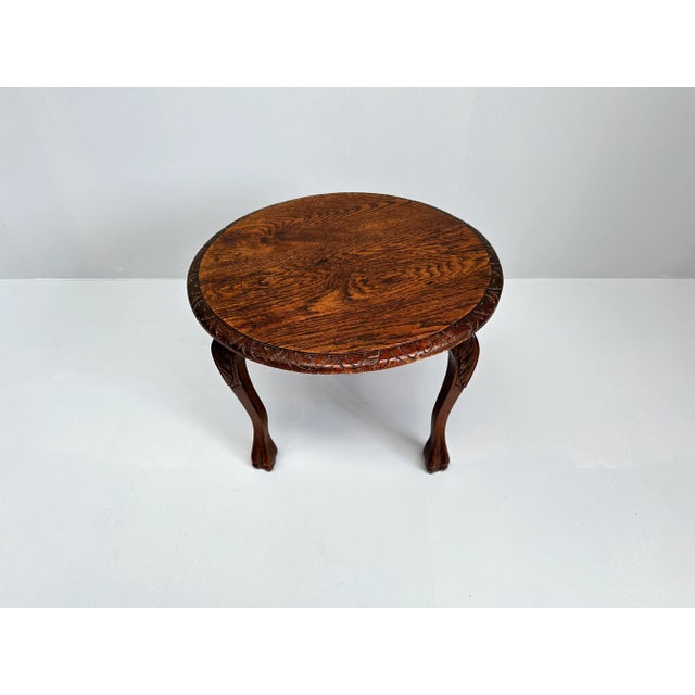 Vintage Wooden Tripod Side Table or Plant Stand, 1890s For Sale - Image 6 of 9