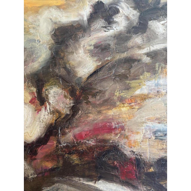 Denise Cartoux, Oil Painting, A la Montagne, École de Paris, France, 1979 For Sale - Image 6 of 9
