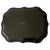 Gorgeous tole metal serving tray by Keller Charles featuring blue-and-white porcelain artwork from the Stephanie Hoppen...