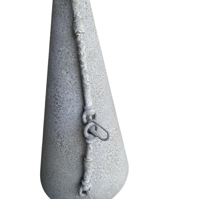 Brass Calder Ridge Pendant-Stone Weathered Patina and Hearth Brass- 19" Sculptural Iron Pendant by Terracotta Lighting For Sale - Image 8 of 8