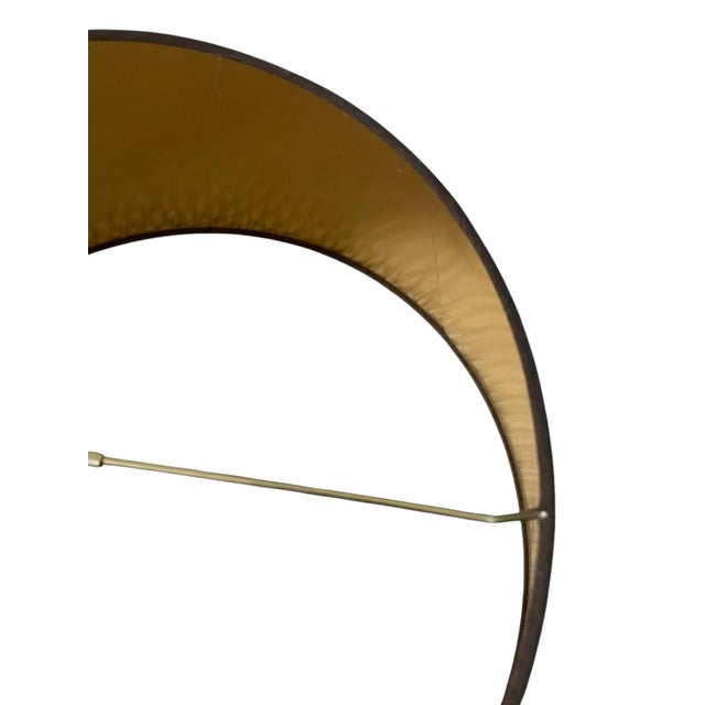 Metal Vintage Chapman Style Neoclassical Brass & Black Marble Table Lamp W/Shade For Sale - Image 7 of 9