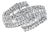 14K White Gold Diamond Cocktail Ring Band (1 3/4 Cttw, H-I Color, SI2-I1 Clarity) - Size 8 For Sale