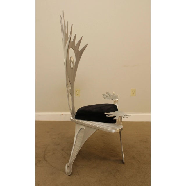 The Christopher Royal Collection, Rockledge Design Studio 'Exclamation' Aluminum Armchair For Sale - Image 11 of 13