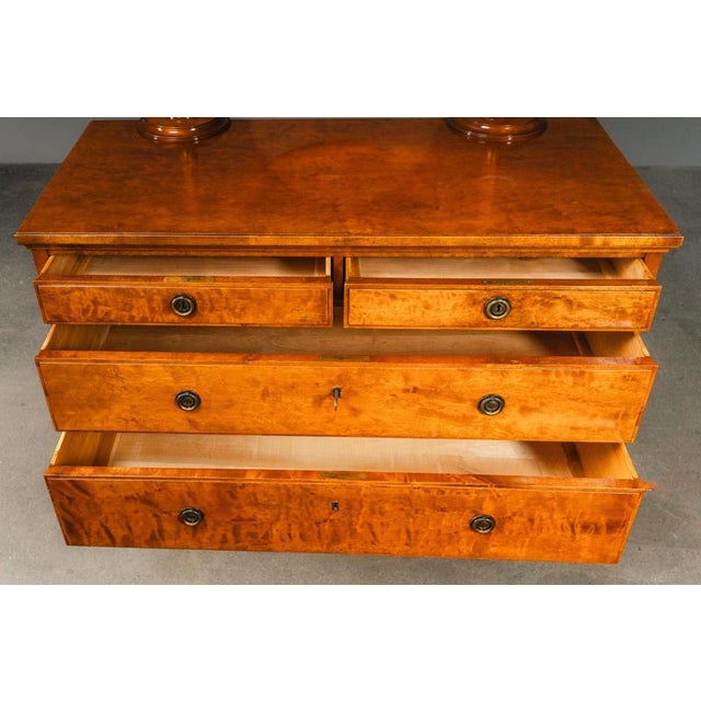 Early 20th Century Art Nouveau Chest of Drawers with Mirror For Sale - Image 15 of 18