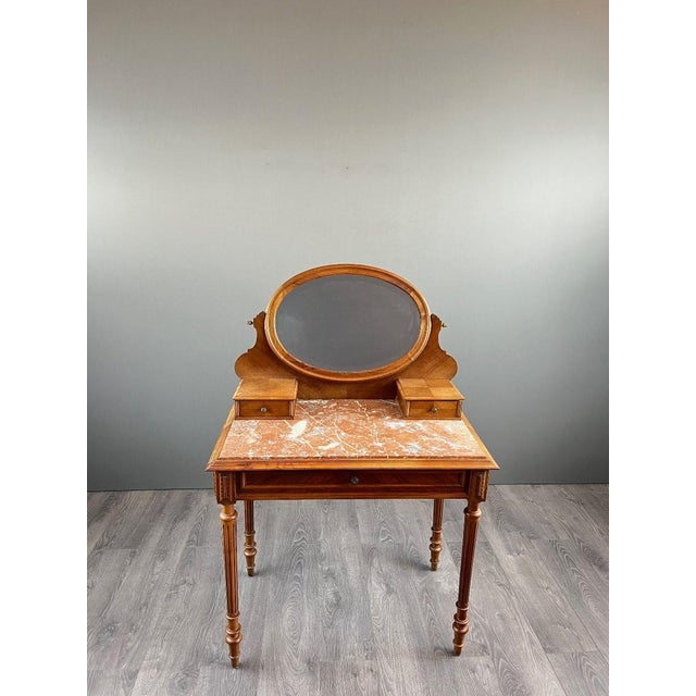 Wood Late 19th Century Louis XVI Style Dressing Table For Sale - Image 7 of 11