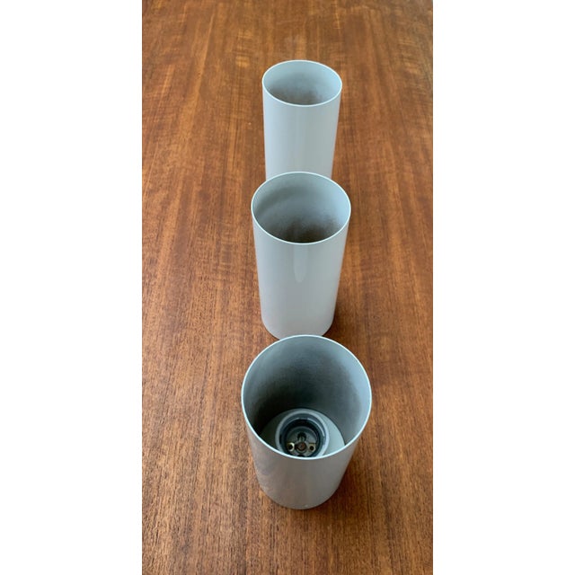 Metal Mid-Century Minimalist Pipe Ceiling Lamp, Set of 3 For Sale - Image 7 of 18