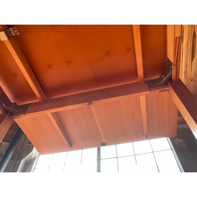 1990s Danish Modern Teak Extension Dining Table For Sale - Image 13 of 18