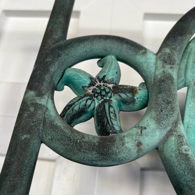 Metal 1920s Colonial Single Gate With Giant Bird and Starfish For Sale - Image 7 of 8