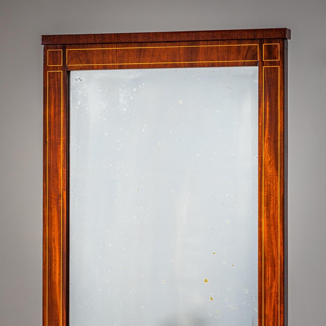 Biedermeier Mahogany Pier Mirror with Console, Northern Germany, 1830 For Sale - Image 4 of 11
