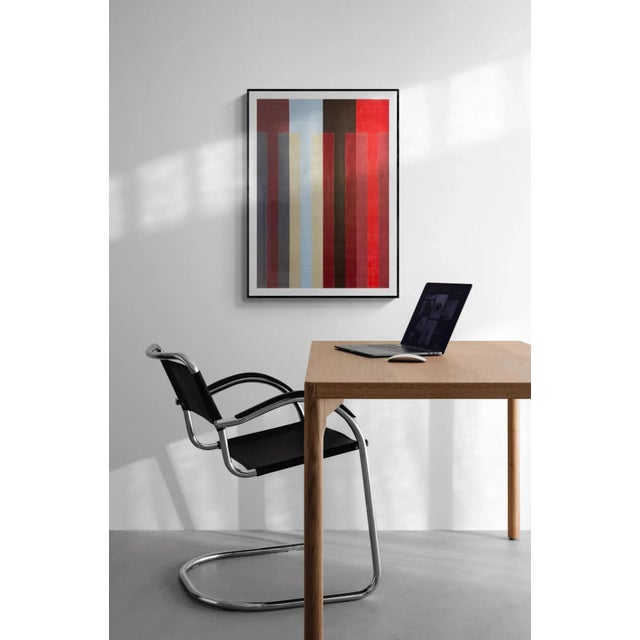 2020s Color Pencil Drawing With Red Stripes For Sale - Image 5 of 7