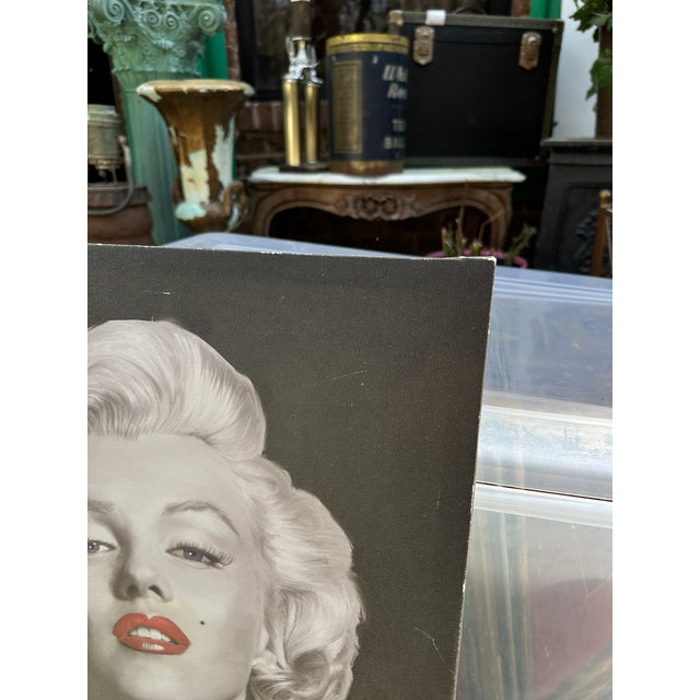 1990s Black and White Marilyn Monroe Print on Canvas Reproduction For Sale - Image 4 of 8