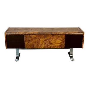 Mid-Century Modern Herman Miller Style Sideboard / Credenza / Cabinet, Burlwood