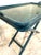 Italian 1970s Vintage Italian Folding Tray Table With Green Marble Top For Sale - Image 3 of 11