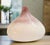 1990s Vintage Bulbous Vase Ombre Mauve White Glass For Sale - Image 5 of 5
