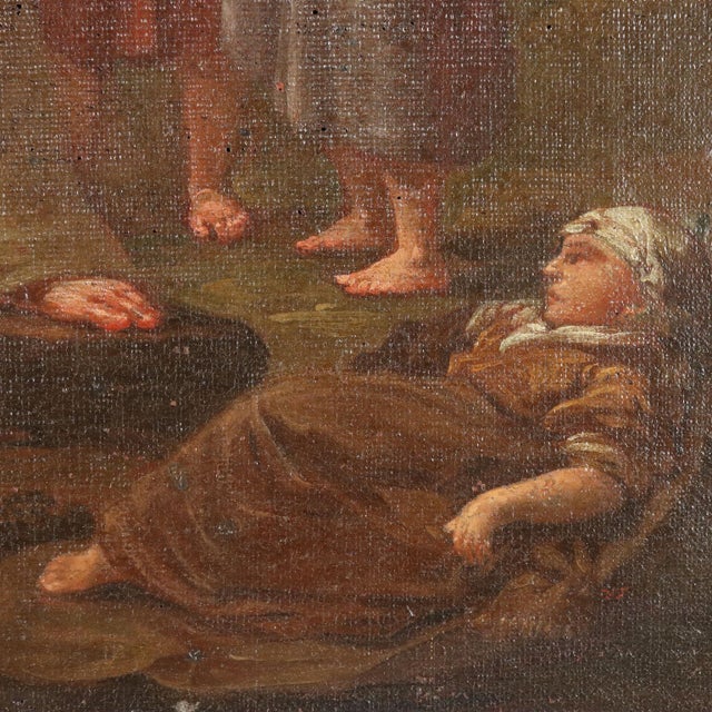 Allegory of Charity, Oil on Canvas For Sale - Image 5 of 9