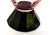 1930s 1930s Set of Art Deco Pink & Black Crystal Decanter & (6) Glasses. Czechoslovakia; Circa 1930 - Set of 7 For Sale - Image 5 of 8