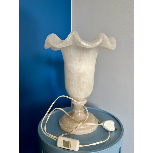 Vintage Alabaster Table Lamp, 1920s For Sale - Image 15 of 16